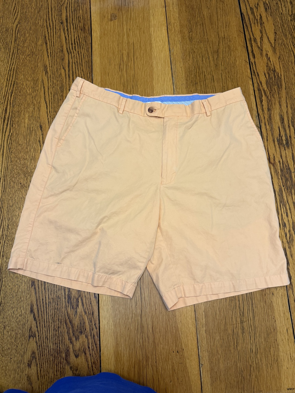 Peter Millar Shorts Mens 40 Peach Flat Front Cotton Casual Golf Chino Summer